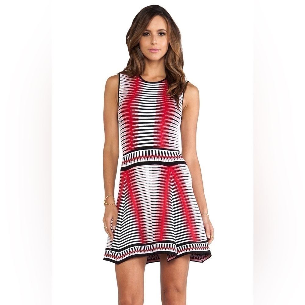 REVOLVE RONNY KOBO 100% Silk Thick Knit Sleeveless Fit Flare Dress Size Small